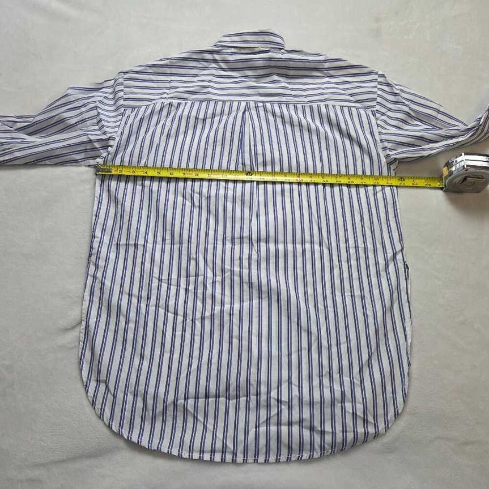 New S Anthropologie x Maeve the Bennet buttondown shirt in blue stripe - Picture 5 of 7